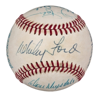 All-Star Pitchers Multi-Signed Official American League Baseball With 13 Signatures Including Drysdale, Ford, & Spahn (PSA/DNA)